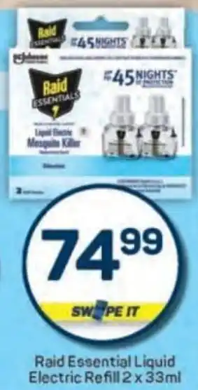Pick n Pay Raid Essential Liquid Electric Refill offer