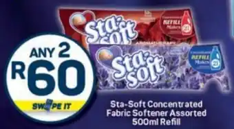 Pick n Pay Sta-Soft Concentrated Fabric Softener Assorted Refill offer