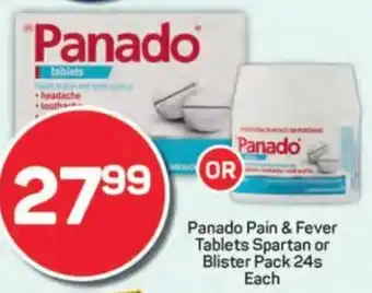 Pick n Pay Panado Pain & Fever Tablets Spartan or Blister Pack offer