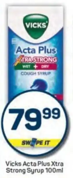 Pick n Pay Vicks Acta Plus Xtra Strong Syrup offer