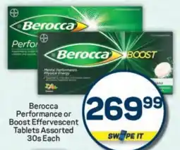 Pick n Pay Berocca Performance or Boost Effervescent Tablets Assorted offer