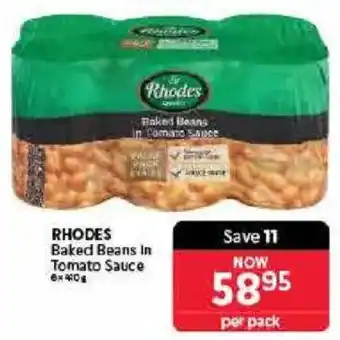 Makro RHODES Baked Beans In Tomato Sauce offer