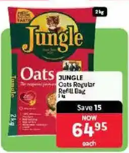 Makro JUNGLE Oats Regular Refill Bag offer