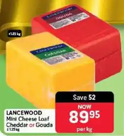 Makro LANCEWOOD Mini Cheese Loaf Cheddar or Gouda offer