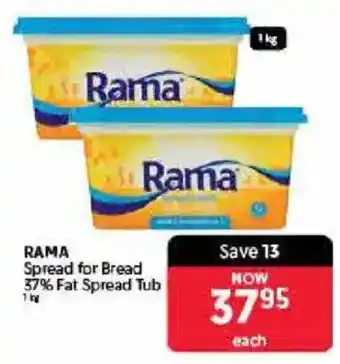 Makro RAMA Spread for Bread 37% Fat Spread Tub offer