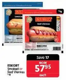 Makro ESKORT Smoked or Red Viennas offer