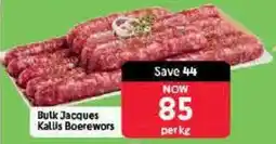 Makro Bulk Jacques Kallis Boerewors offer
