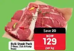 Makro Bulk Steak Pack T-Bone, Club & Rump Steak offer