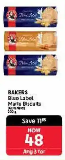 Makro BAKERS Blue Label Marie Biscuits offer