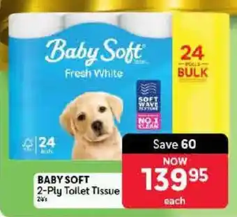Makro BABY SOFT 2-Ply Toilet Tissue offer