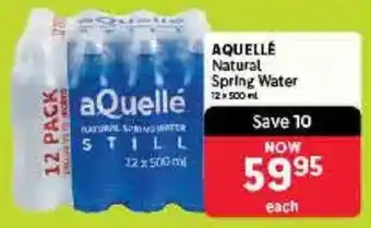 Makro AQUELLÉ Natural Spring Water offer