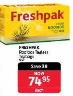 Makro FRESHPAK Rooibos Tagless Teabags offer