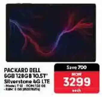 Makro PACKARD BELL 6GB 128GB 10.51" Silverstone 4G LTE offer