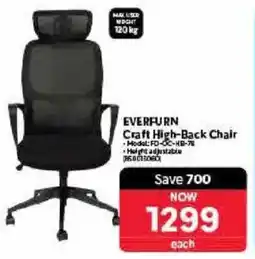 Makro EVERFURN Craft High-Back Chair offer
