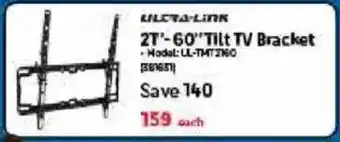 Makro ULTRA-Link 21"-60" Tilt TV Bracket offer