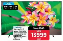 Makro SAMSUNG 190 cm 75" Smart QLED TV offer