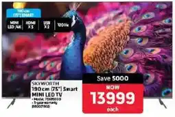 Makro SKYWORTH 190 cm 75" Smart MINI LED TV offer