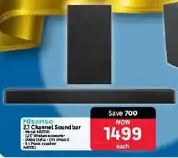 Makro Hisense 2.1 Channel Soundbar offer