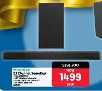 Makro Hisense 2.1 Channel Soundbar offer