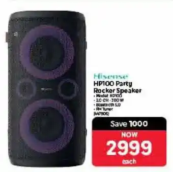 Makro Hisense HP100 Party Rocker Speaker offer