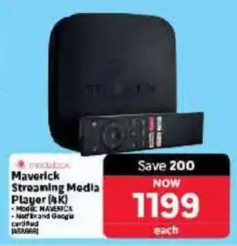Makro Mediabox Maverick Streaming Media Player 4K offer