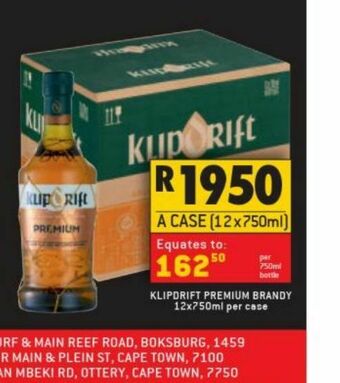 Shoprite Liquor Klipdrift premium brandy offer