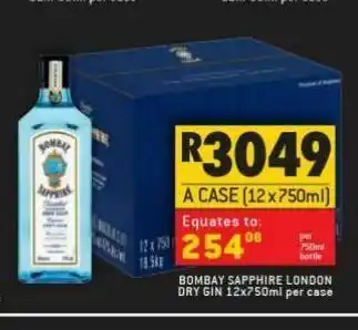 Shoprite Liquor Bombay dry gin offer