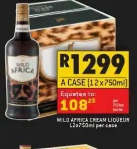Shoprite Liquor Wild africa cream liqueur offer