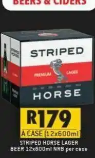 Shoprite Liquor Striped horse beer offer