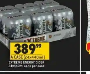 Shoprite Liquor Extreme energy cans offer