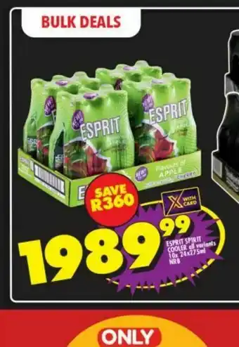 Shoprite Liquor Esprit flavoured spirit offer