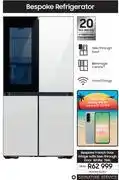 Samsung Samsung 704L Bespoke French Door Fridge With See Through Door White RF71DB975012FA offer