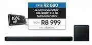 Samsung Samsung Q-Series Soundbar 5.1.2 Ch Subwoofer 2025 HW-Q800F/FA offer