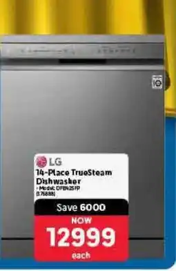 Makro LG 14-Place TrueSteam Dishwasher offer