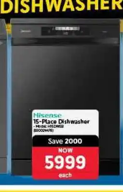 Makro Hisense 15-Place Dishwasher offer