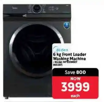 Makro Midea 6 kg Front Loader Washing Machine offer