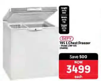 Makro DEFY 195 L Chest Freezer offer