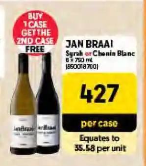 Makro JAN BRAAI Syrah or Chenin Blanc offer