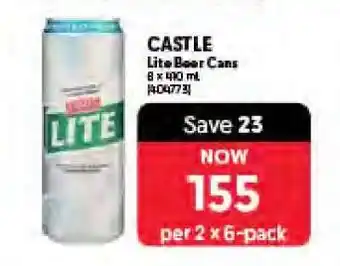 Makro Castle Lite Beer Cans offer