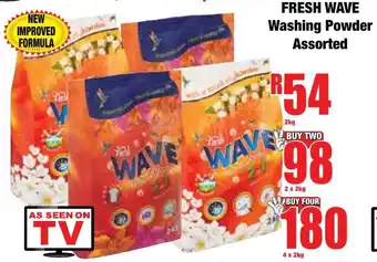 Boxer Superstores FRESH WAVE Washing Powder Assorted offer