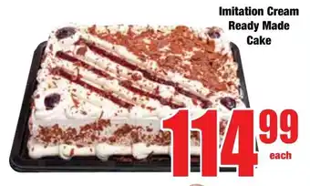 Boxer Superstores Imitation Cream Ready Made Cake offer