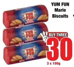 Boxer Superstores YUM FUN Marie Biscuits offer