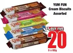 Boxer Superstores YUM FUN Cream Biscuits Assorted offer