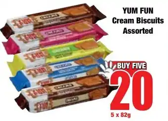 Boxer Superstores YUM FUN Cream Biscuits Assorted offer