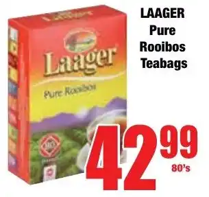 Boxer Superstores LAAGER Pure Rooibos Teabags offer