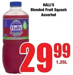 Boxer Superstores HALL'S Blended Fruit Squash Assorted offer
