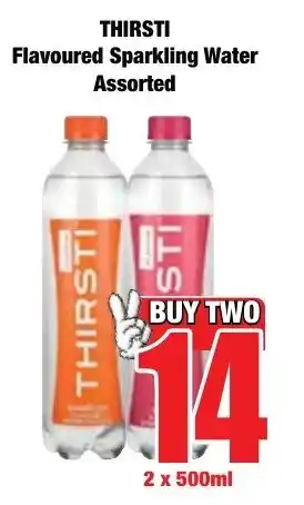Boxer Superstores THIRSTI Flavoured Sparkling Water Assorted offer