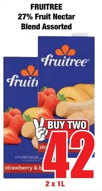 Boxer Superstores FRUITREE 27% Fruit Nectar Blend Assorted offer