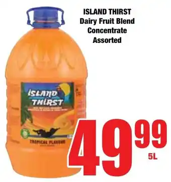 Boxer Superstores ISLAND THIRST Dairy Fruit Blend Concentrate Assorted offer