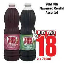 Boxer Superstores YUM FUN Flavoured Cordial Assorted offer